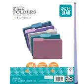 Pen+Gear Jewel Tone Letter Size File Folders